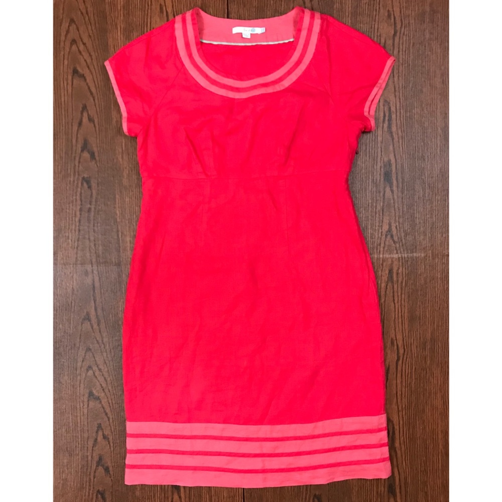 Boden Red Carousel Sheath Dress Size 10